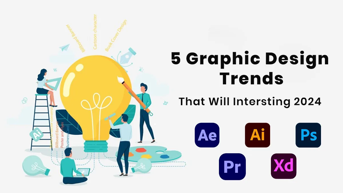 Featured image for 5 Graphic Design Trends 2024